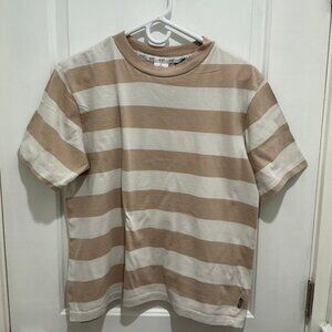 Men's T-shirt, Stripes Brown, size M